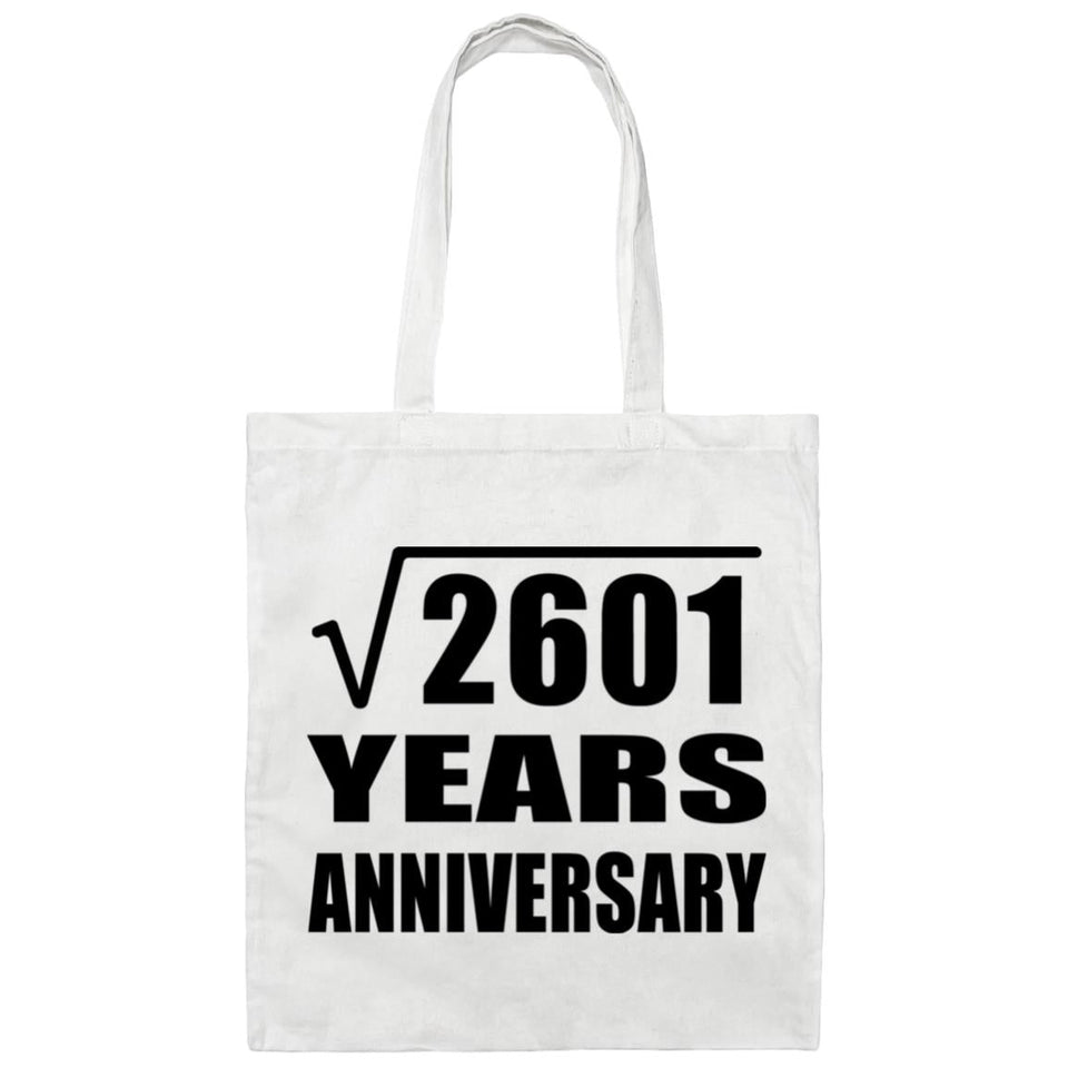 51st Anniversary Square Root of 2601 Years Anniversary - Tote Bag White