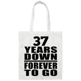 37th Anniversary 37 Years Down Forever to Go - Tote Bag White