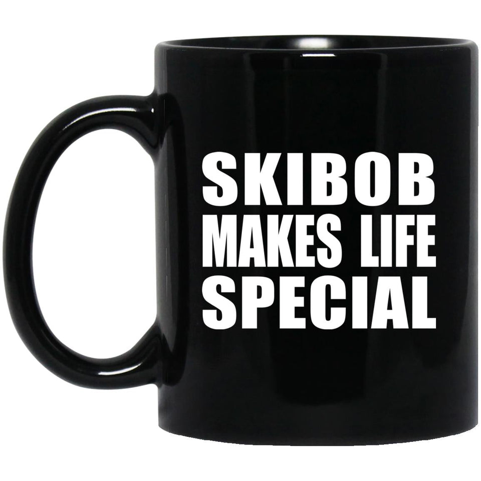 Skibob Makes Life Special - 11oz Coffee Mug Black