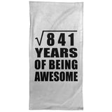 29th Birthday Square Root of 841 Years of Being Awesome - Hand Towel