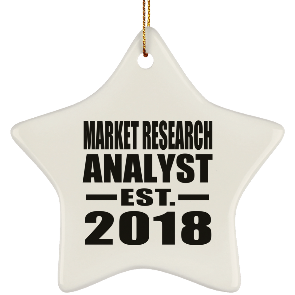 Market Research Analyst Established EST. 2018 - Star Ornament