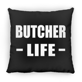 Butcher Life - Throw Pillow Black