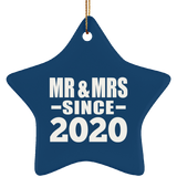 4th Anniversary Mr & Mrs Since 2020 - Star Ornament