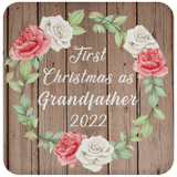 First Christmas As Grandfather 2022 - Drink Coaster B