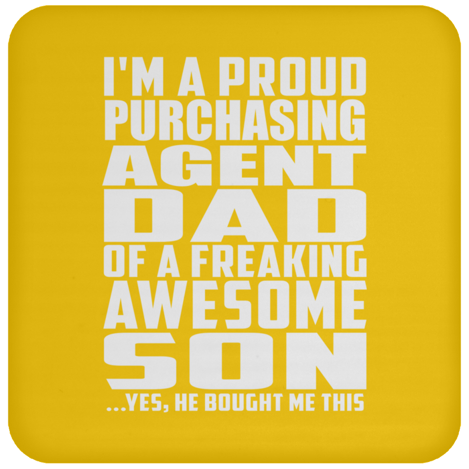 Proud Purchasing Agent Dad Of Awesome Son - Drink Coaster