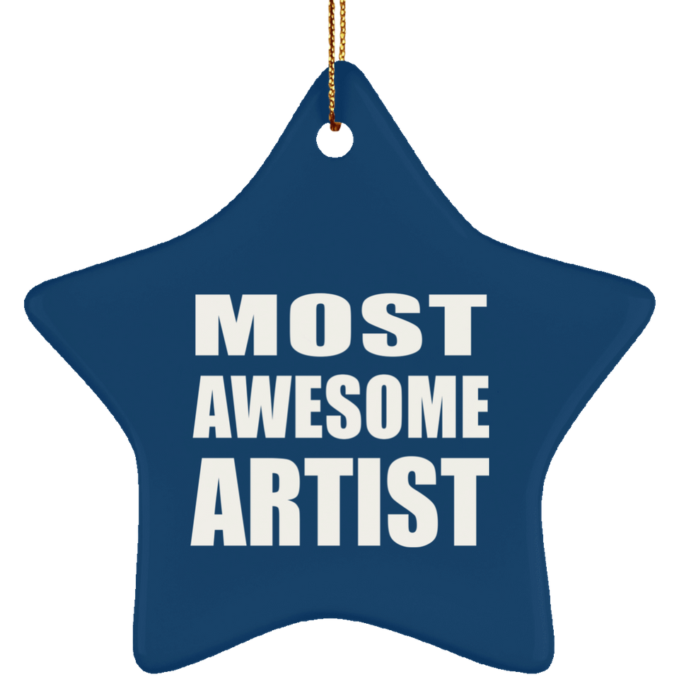 Most Awesome Artist - Star Ornament