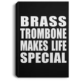 Brass Trombone Makes Life Special - Canvas Portrait
