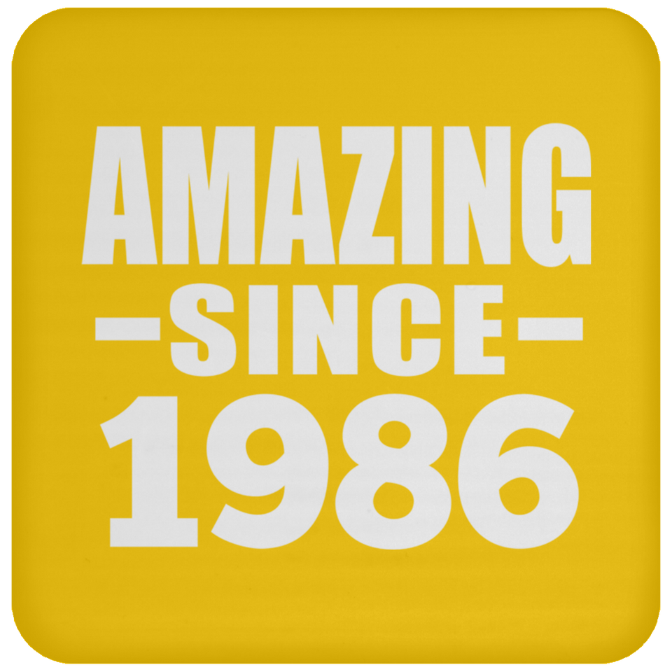 38th Birthday Amazing Since 1986 - Drink Coaster