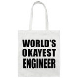 World's Okayest Engineer - Tote Bag White