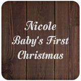 Nicole Baby's First Christmas - Drink Coaster D
