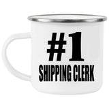 Number One #1 Shipping Clerk - 12oz Camping Mug