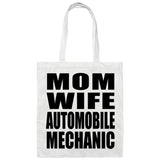 Mom Wife Automobile Mechanic - Tote Bag White