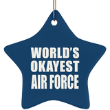 World's Okayest Air Force - Star Ornament