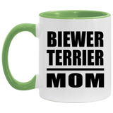 Biewer Terrier Mom - 11oz Accent Mug Green