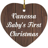 Vanessa Baby's First Christmas - Heart Ornament D