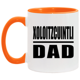 Xoloitzcuintli Dad - 11oz Accent Mug Orange