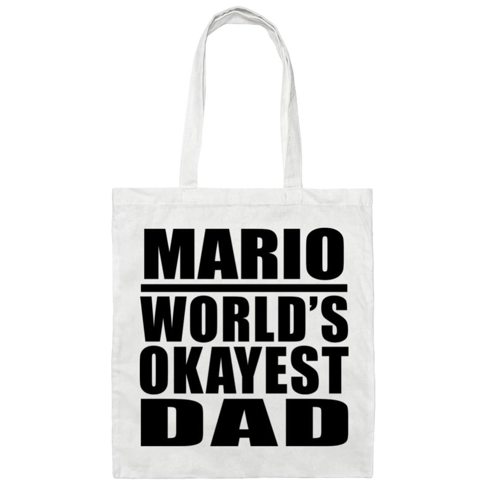 Mario World's Okayest Dad - Tote Bag White