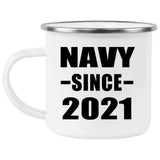 Navy Since 2021 - 12oz Camping Mug