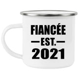 Fiancee Established EST. 2021 - 12oz Camping Mug
