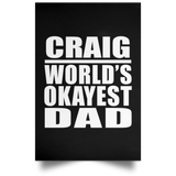 Craig World's Okayest Dad - Poster Portrait