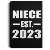 Niece Established EST. 2023 - Canvas Portrait