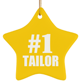 Number One #1 Tailor - Star Ornament