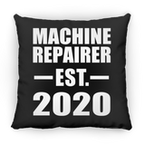 Machine Repairer Established EST. 2020 - Throw Pillow Black