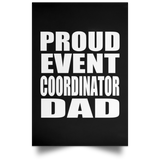 Proud Event Coordinator Dad - Poster Portrait