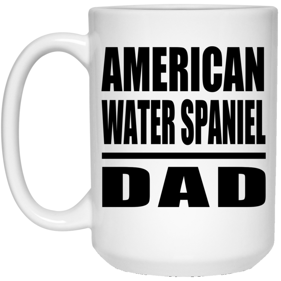 American Water Spaniel Dad - 15oz Coffee Mug