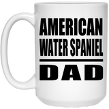 American Water Spaniel Dad - 15oz Coffee Mug