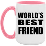 World's Best Friend - 15oz Accent Mug Pink