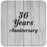 36th Anniversary 36 Years Anniversary - Drink Coaster F