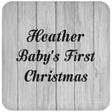 Heather Baby's First Christmas - Drink Coaster F