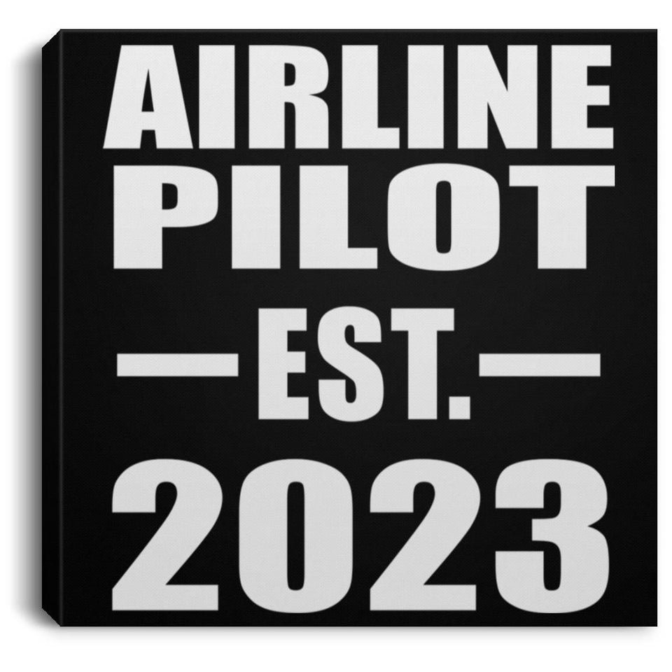 Airline Pilot Established EST. 2023 - Canvas Square