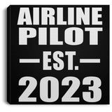 Airline Pilot Established EST. 2023 - Canvas Square
