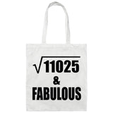 105th Birthday Square Root of 11025 & Fabulous - Tote Bag White