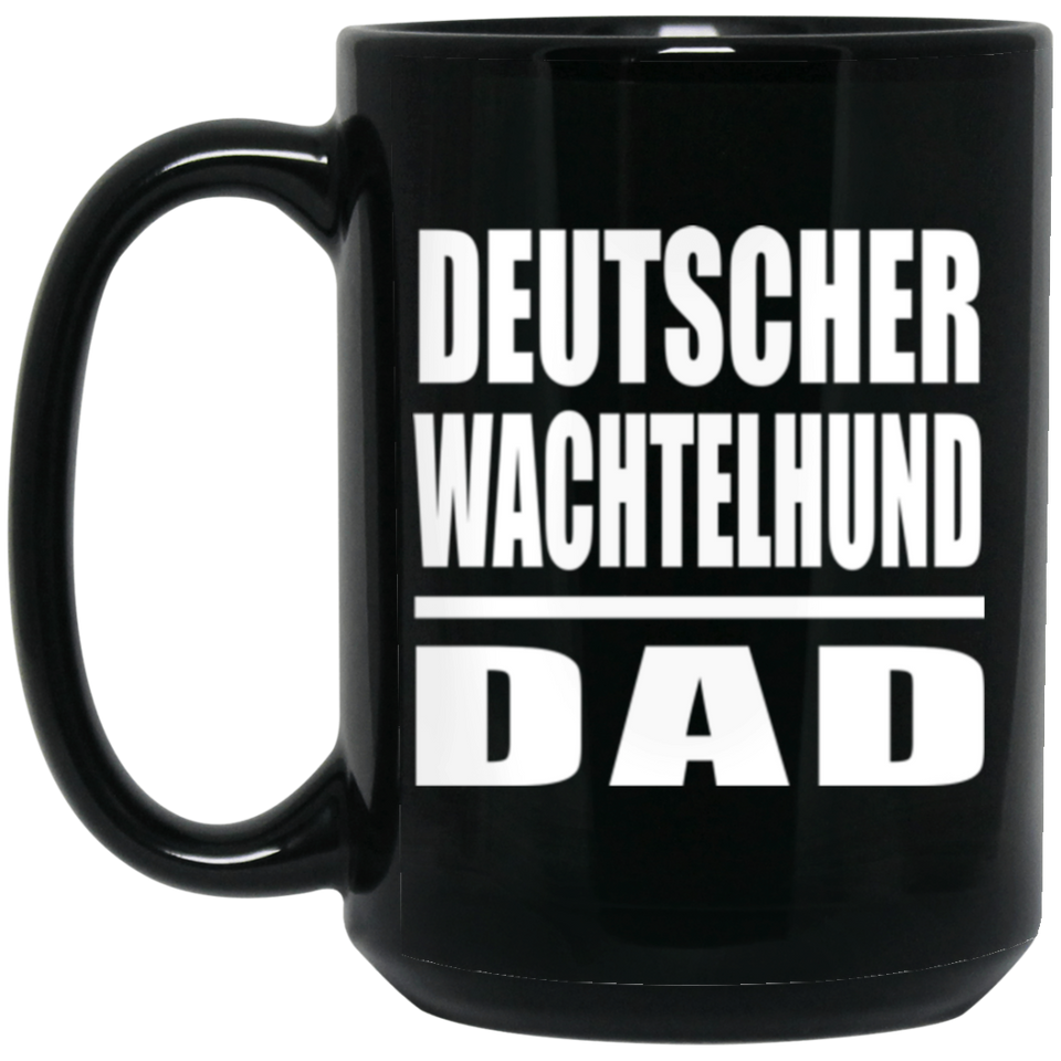Deutscher Wachtelhund Dad - 15oz Coffee Mug Black