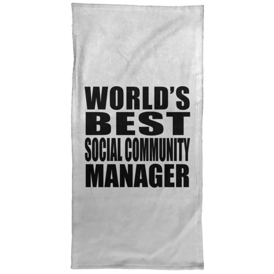 World's Best Social Community Manager - Hand Towel