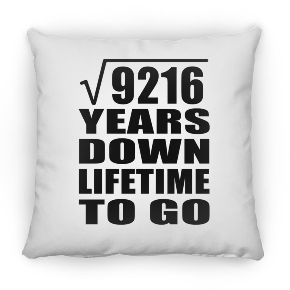 96th Anniversary Square Root of 9216 Years Lifetime To Go - Throw Pillow