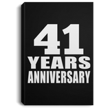 41st Anniversary 41 Years Anniversary - Canvas Portrait