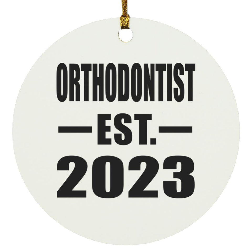 Orthodontist Established EST. 2023 - Circle Ornament