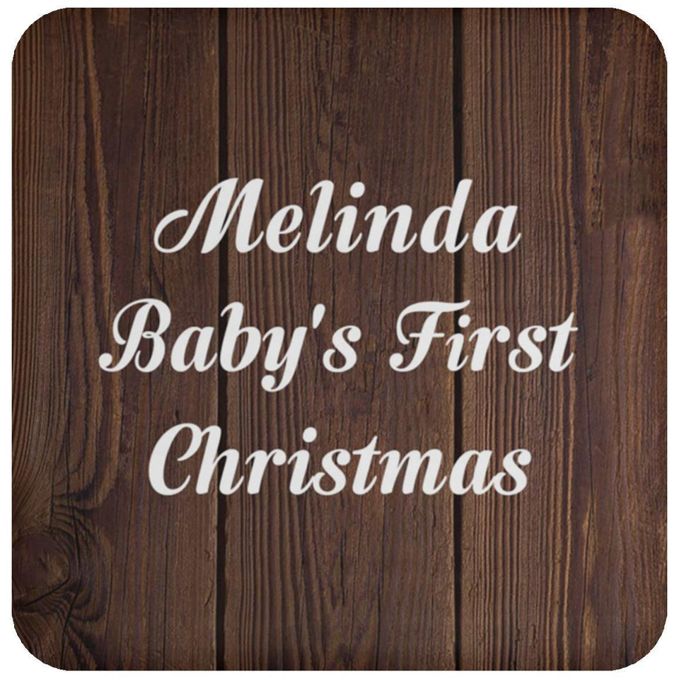 Melinda Baby's First Christmas - Drink Coaster D