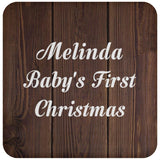 Melinda Baby's First Christmas - Drink Coaster D