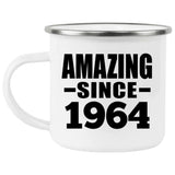 60th Birthday Amazing Since 1964 - 12oz Camping Mug