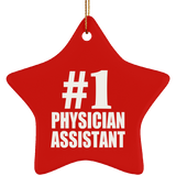 Number One #1 Physician Assistant - Star Ornament