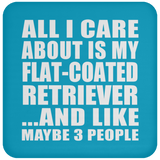 All I Care About Is My Flat-Coated Retriever - Drink Coaster