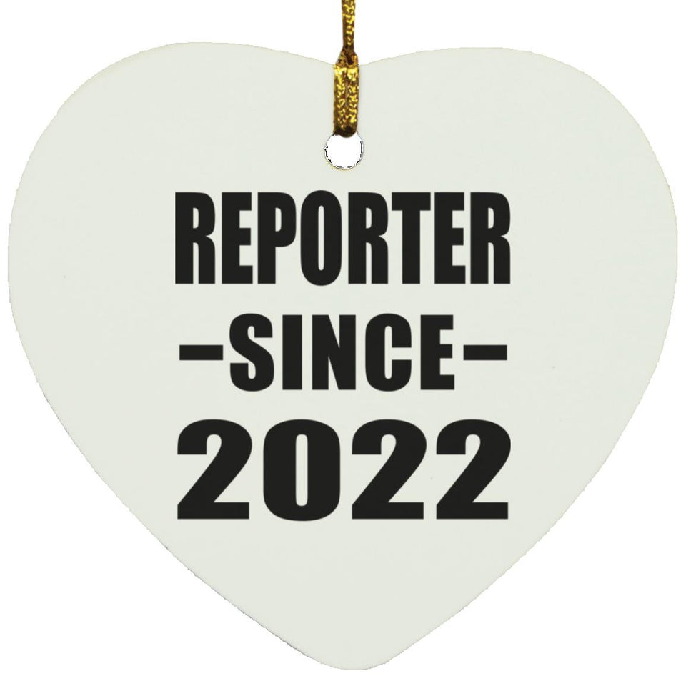 Reporter Since 2022 - Heart Ornament