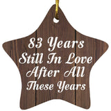 83rd Anniversary 83 Years Still In Love After These Years - Star Ornament D