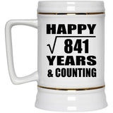 Happy 29th Anniversary Square Root of 841 Years & Counting - Beer Stein