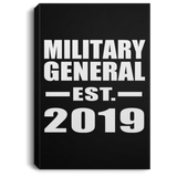 Military General Established EST. 2019 - Canvas Portrait